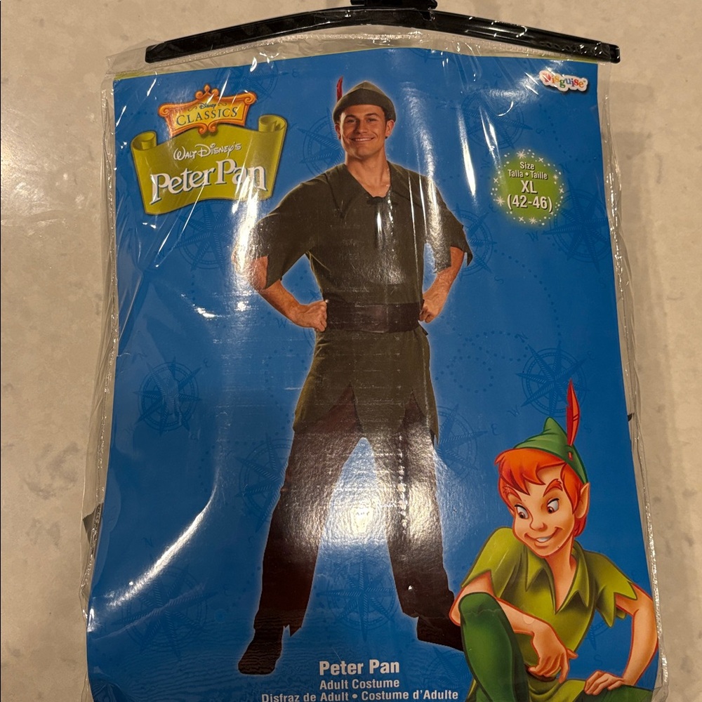 Disney Adult Peter Pan XL Costume with Hat